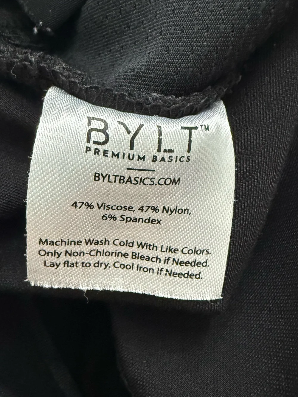BYLT | Everyday Pant 2.0 | Black | Size Medium